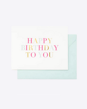 Load image into Gallery viewer, Sugar Paper Birthday Card