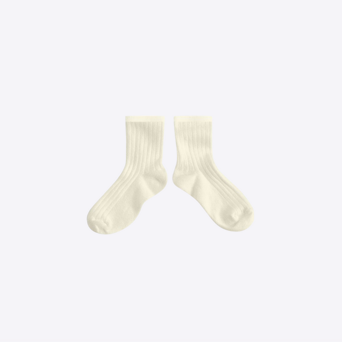 ankle socks by collegien cream cotton