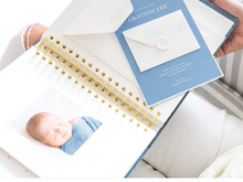 Load image into Gallery viewer, Sugar Paper Baby Book, Blue