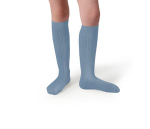 Collégien Knee Socks, Azure
