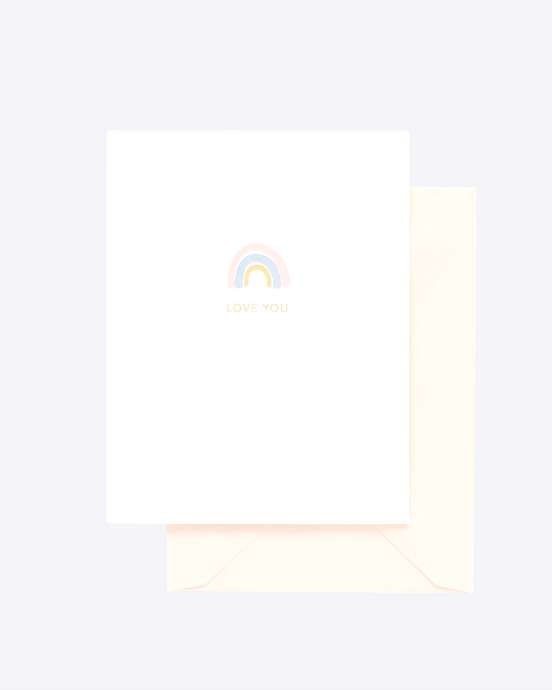 Sugar Paper Rainbow Card