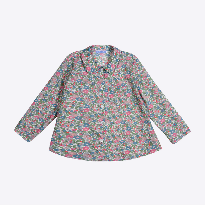 Audrey blouse button front in liberty london print